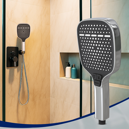 High-Pressure Shower Head – 4 Spray Modes & Large Panel