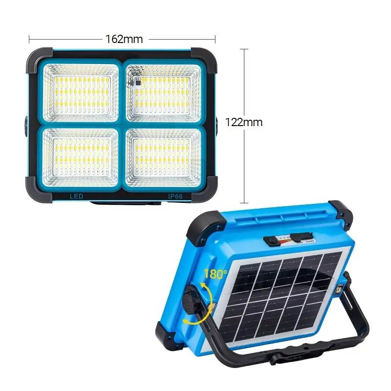 SolarMatrix · Heavy-Duty IP66 Solar Floodlight & Emergency Power Station