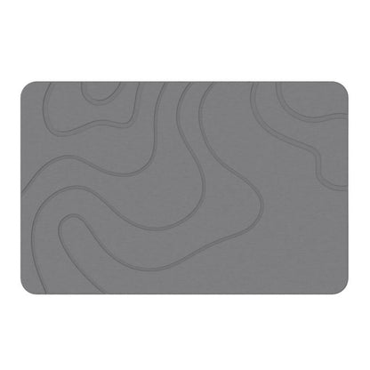 Diatomaceous Earth Hard Bath Mat - Non-Slip & Super Absorbent