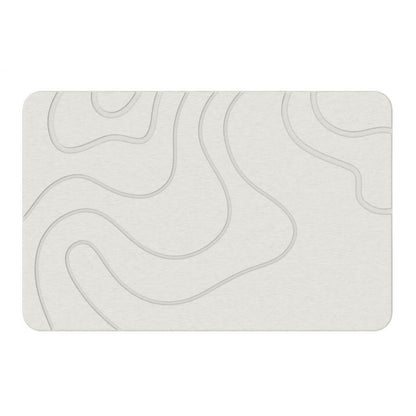 Diatomaceous Earth Hard Bath Mat - Non-Slip & Super Absorbent