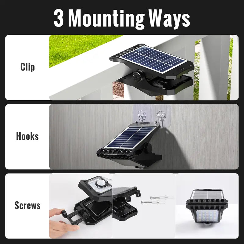 LuminaClamp · Hybrid Solar Motion Sensor Light