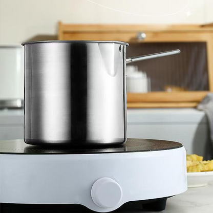 CrispMaste Mini Stainless Steel Deep Fryer with Strainer Basket