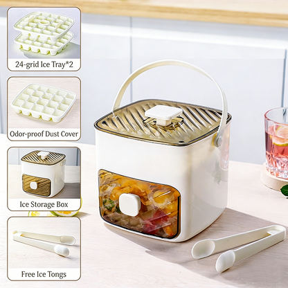 PureChill · Easy-Release Silicone Ice Maker with Storage Bin
