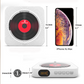 Portable Bluetooth CD Player Rechargeable 2600mAh Desktop Music Player