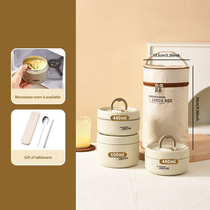 Minimalist 304 Stainless Steel Insulated Lunch Box – Durable & Leak-Resistant