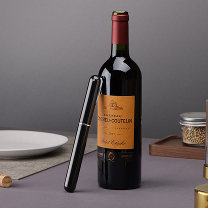 Pressure Wine Opener – Stainless Steel, Effortless and Stylish