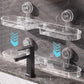 No-Drill Suction Sink Faucet Shelf – Hollow Drainage & Heavy-Duty Design