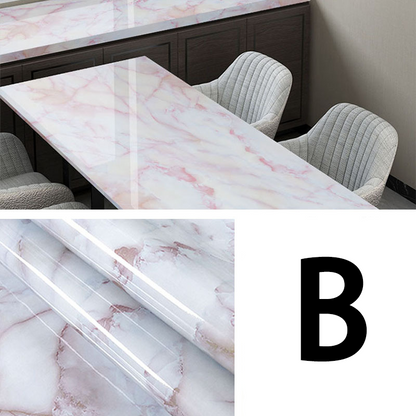Oil-Resistant Marble Kitchen Stickers – Simple Installation, Long-Lasting
