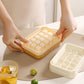 Lidded Silicone Press Ice Cube Trays: Large Capacity, Easy Release & No-Lid Water Injection