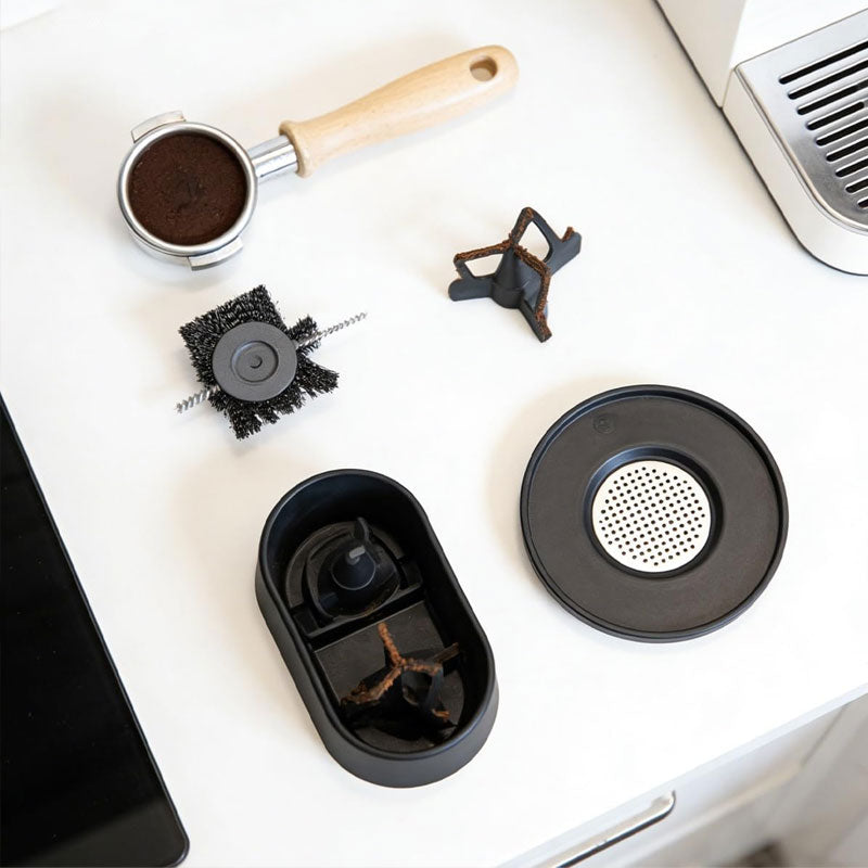 Electric Espresso Coffee Portafilter Cleaning Kit: All-in-One Barista Tool Set