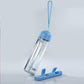 Portable Pill Organizer Water Bottle – Magnetic Case & Carry Strap