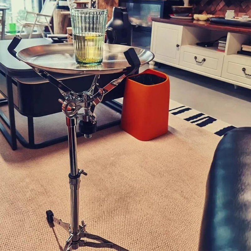 Adjustable Cyberpunk Side Table – Mechanical Design with Futuristic Style