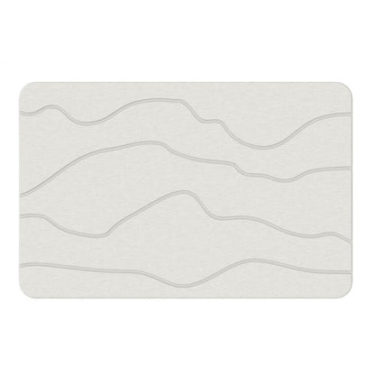 Diatomaceous Earth Hard Bath Mat - Non-Slip & Super Absorbent