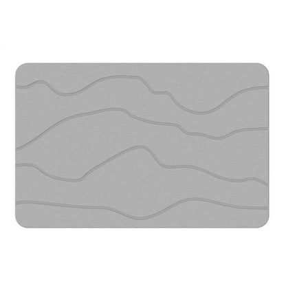 Diatomaceous Earth Hard Bath Mat - Non-Slip & Super Absorbent