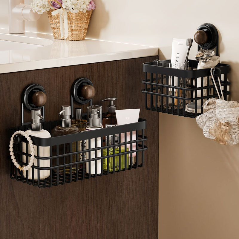 Iron Suction Storage Basket – Strong Hold & Drainage Design