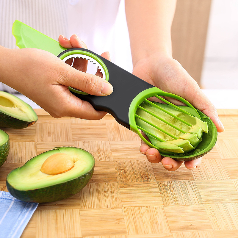 FruitEase 3-in-1 Avocado Slicer – Peeler, Pitter, and Cutter