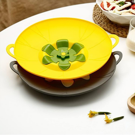 Silicone Anti-Spill Pot Lid & Fresh-Keeping Cover – Heat Resistant