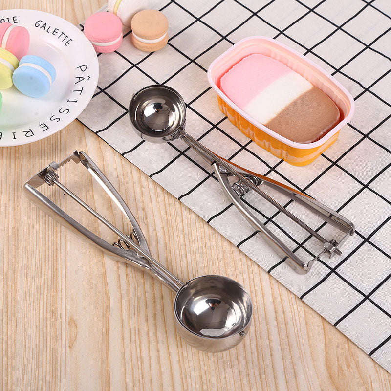Stainless Steel Ice Cream Scoop & Ball Maker: Comfortable Grip & Easy Use