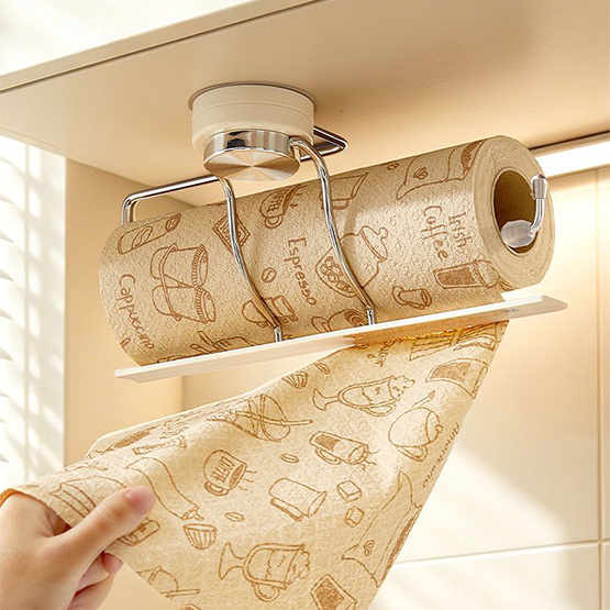 Wall-Mounted Paper Towel Holder with Easy Tear Bar