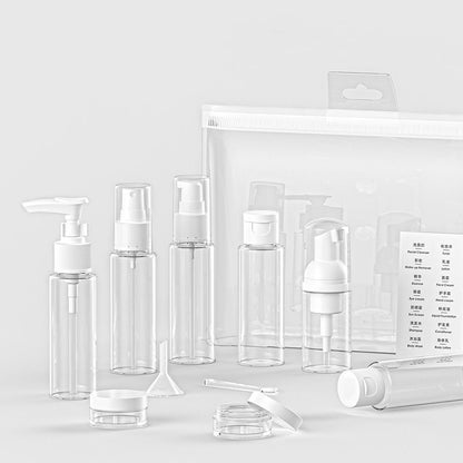 PET Travel Cosmetic Bottle Set – Compact & Portable