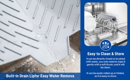 Sloped Silicone Draining Mat – Heat-Proof & Non-Slip