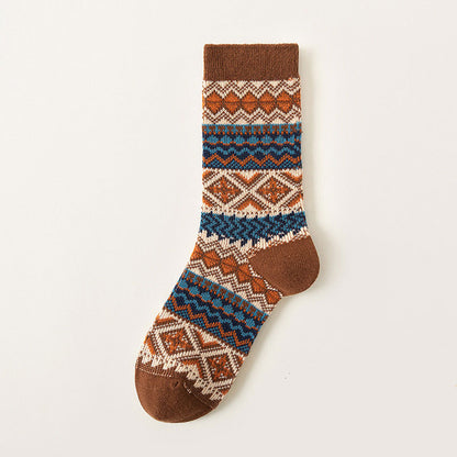 Bohemian Style Winter Socks: Soft & Skin-Friendly