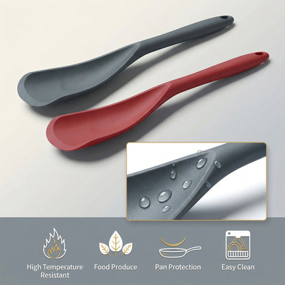 FlexGlow Multi-Use Silicone Duckbill Spatula Spoon — Heavy-Duty Heat-Resistant Kitchen Scraping Master