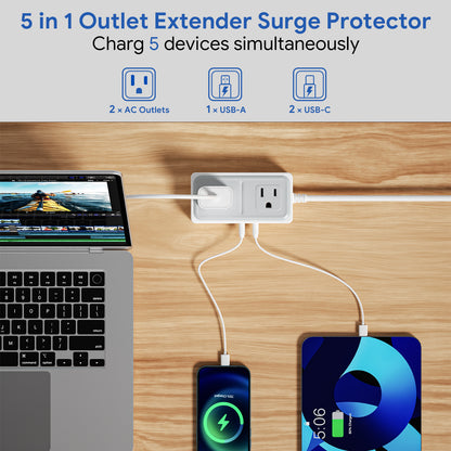 VoltGuard · 900J Surge Protected Power Strip
