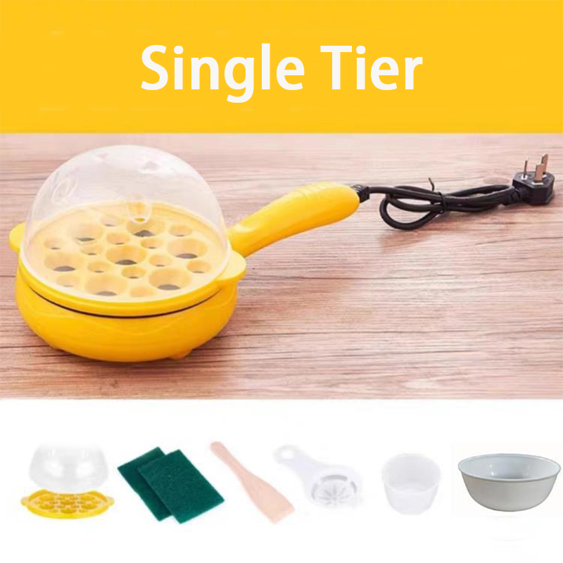 SunnyCrave · 2-in-1 Compact Electric Skillet & Egg Steamer