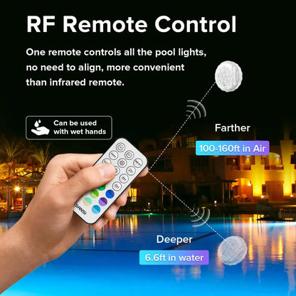 AquaGlow · Remote Controlled Submersible RGB Light