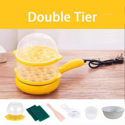 SunnyCrave · 2-in-1 Compact Electric Skillet & Egg Steamer