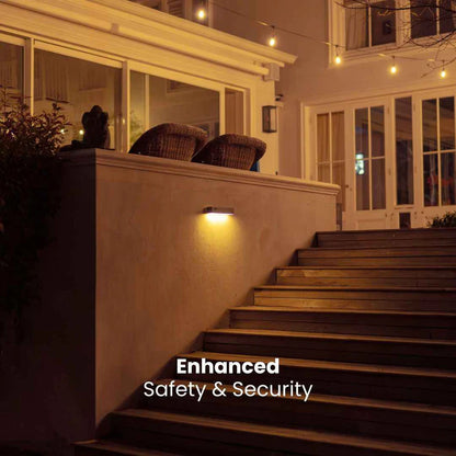LuminaRail All-Weather Smart Solar Wall Light
