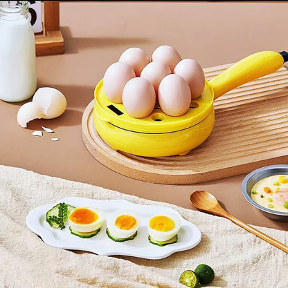 SunnyCrave · 2-in-1 Compact Electric Skillet & Egg Steamer