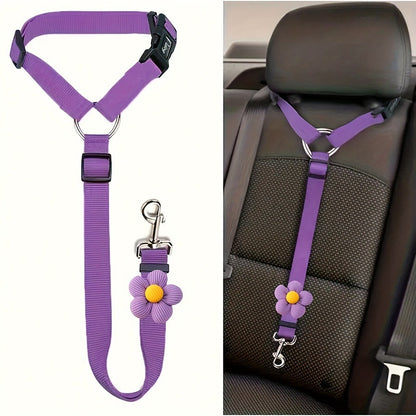 Adjustable Dog Car Safety Belt – Secure Pet Travel Leash