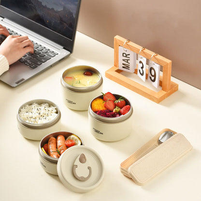 Minimalist 304 Stainless Steel Insulated Lunch Box – Durable & Leak-Resistant