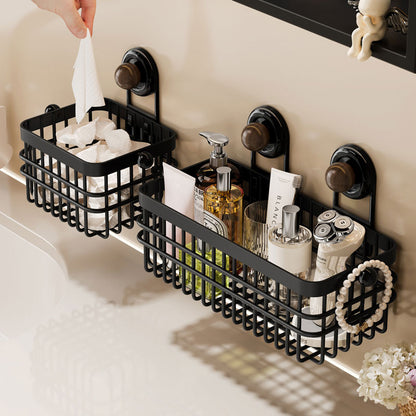 Iron Suction Storage Basket – Strong Hold & Drainage Design