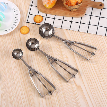 Stainless Steel Ice Cream Scoop & Ball Maker: Comfortable Grip & Easy Use