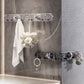 Foldable Suction Corner Multi-Hook Rack: Waterproof & Rust-Resistant, Space-Saving Design