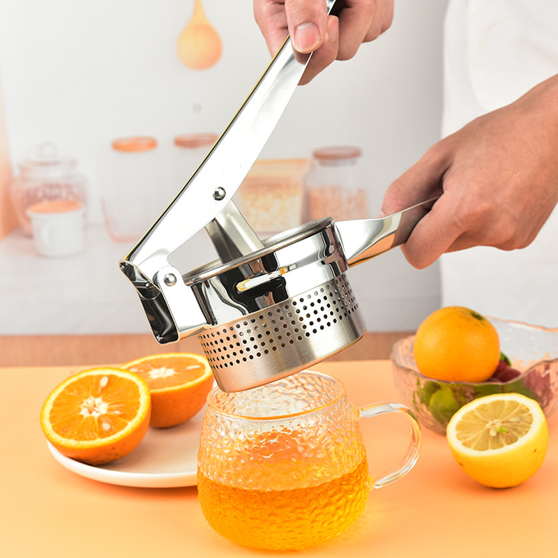 Kitchen Potato Masher with Juice Squeezer – Easy & Efficient