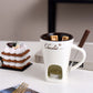 Ceramic Chocolate Fondue Mug Set: Easy to Clean & Reusable