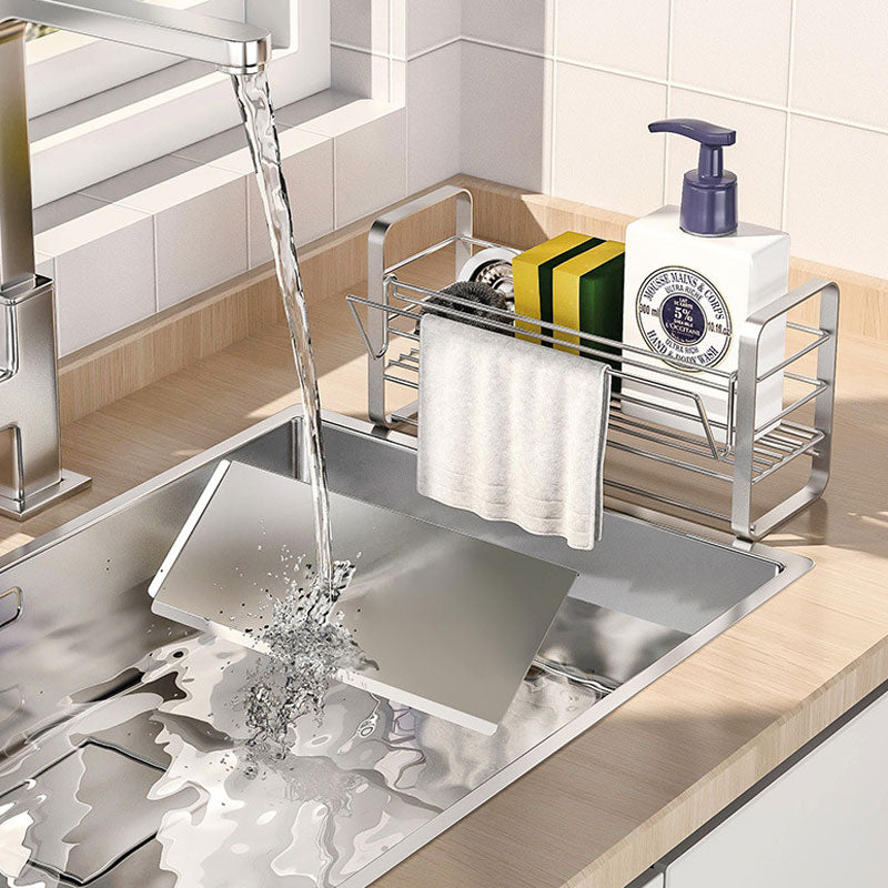 Stainless Steel Kitchen Rag Drain Rack – Rustproof, Durable & Easy to Clean