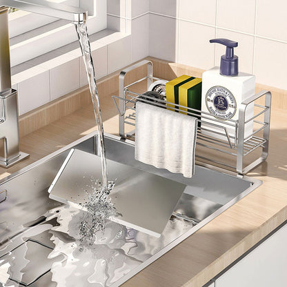 Stainless Steel Kitchen Rag Drain Rack – Rustproof, Durable & Easy to Clean