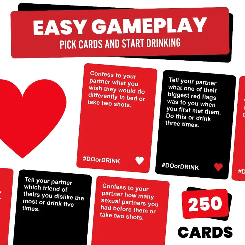 Do or Drink™ Date Night Card Game –– Fun Questions & Daring Challenges