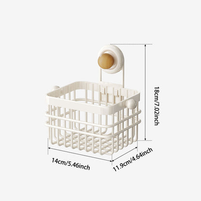 Iron Suction Storage Basket – Strong Hold & Drainage Design