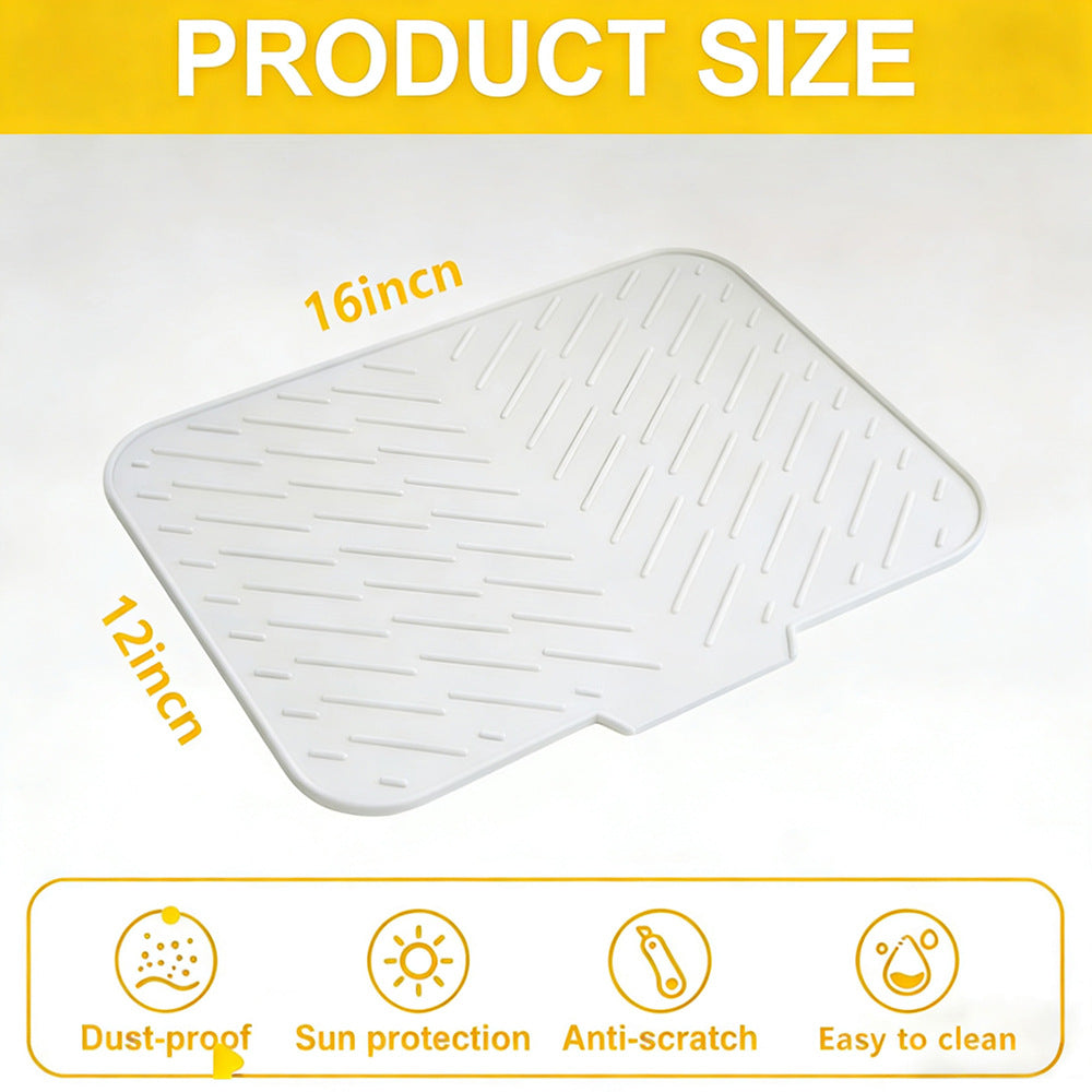 Sloped Silicone Draining Mat – Heat-Proof & Non-Slip
