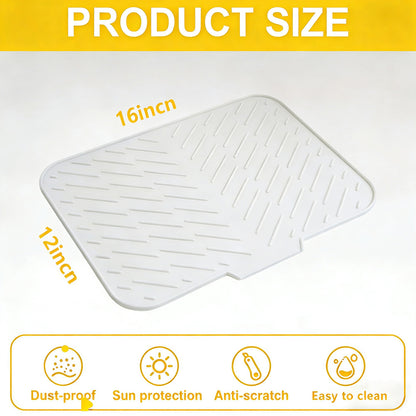 Sloped Silicone Draining Mat – Heat-Proof & Non-Slip