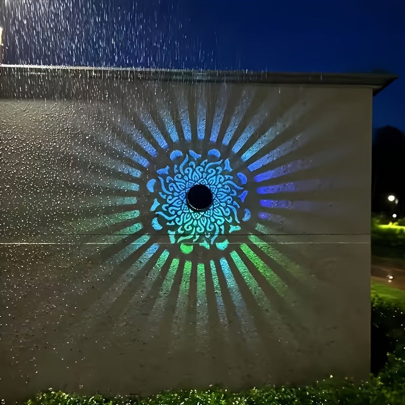 MandalaGlow · 4-in-1 Solar Iron Art Light & Shadow Projector