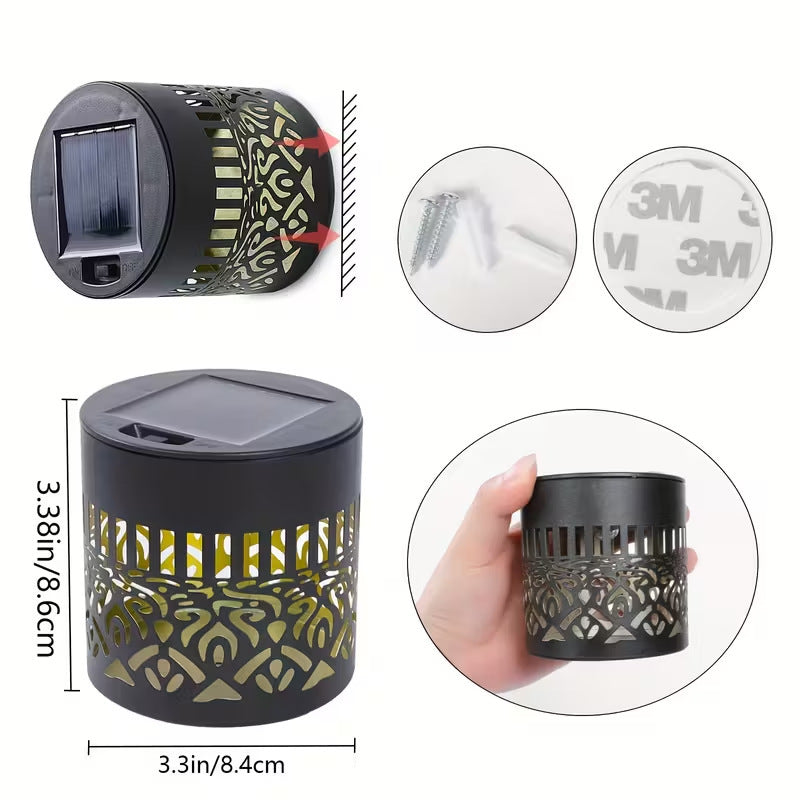 MandalaGlow · 4-in-1 Solar Iron Art Light & Shadow Projector