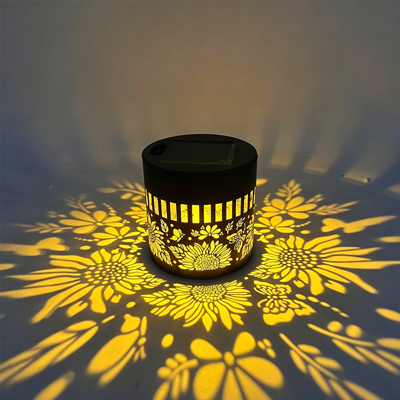 MandalaGlow · 4-in-1 Solar Iron Art Light & Shadow Projector