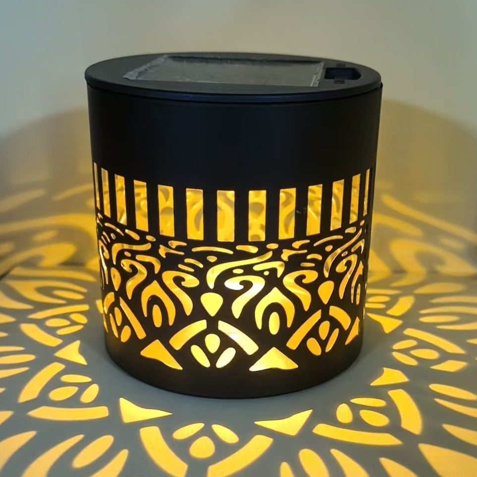MandalaGlow · 4-in-1 Solar Iron Art Light & Shadow Projector